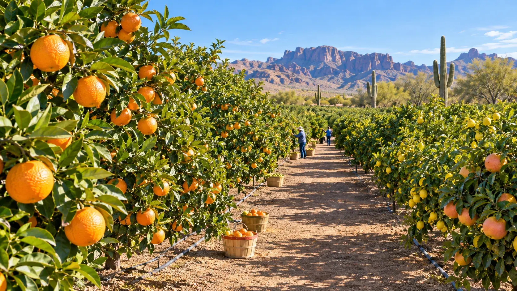 Illustrative U-pick farm outing in Arizona
