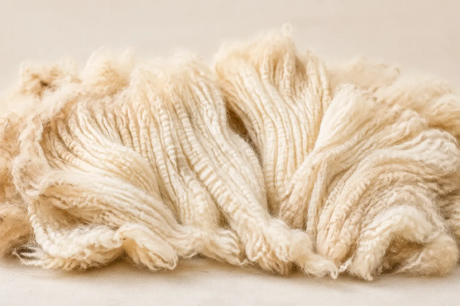 Close view of alpaca blanket fleece