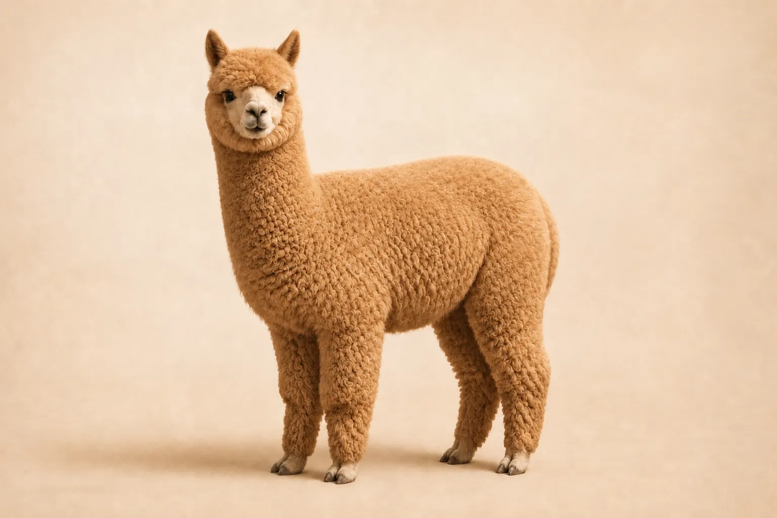 Fawn alpaca fleece