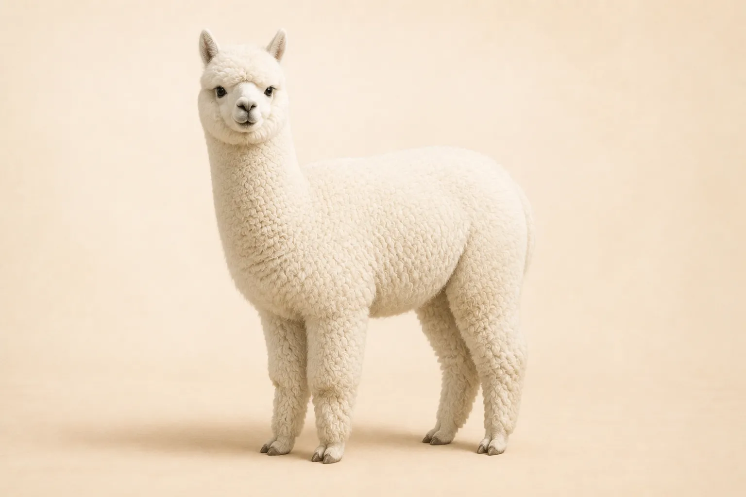 White alpaca fleece color