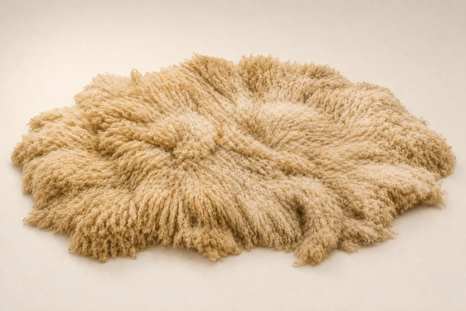 Raw alpaca fleece