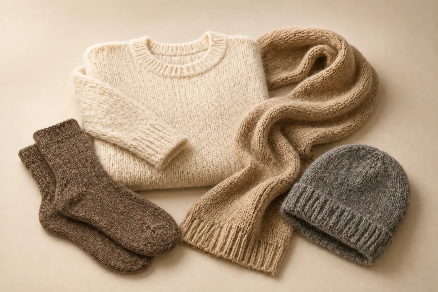 Clothing made from alpaca fiber