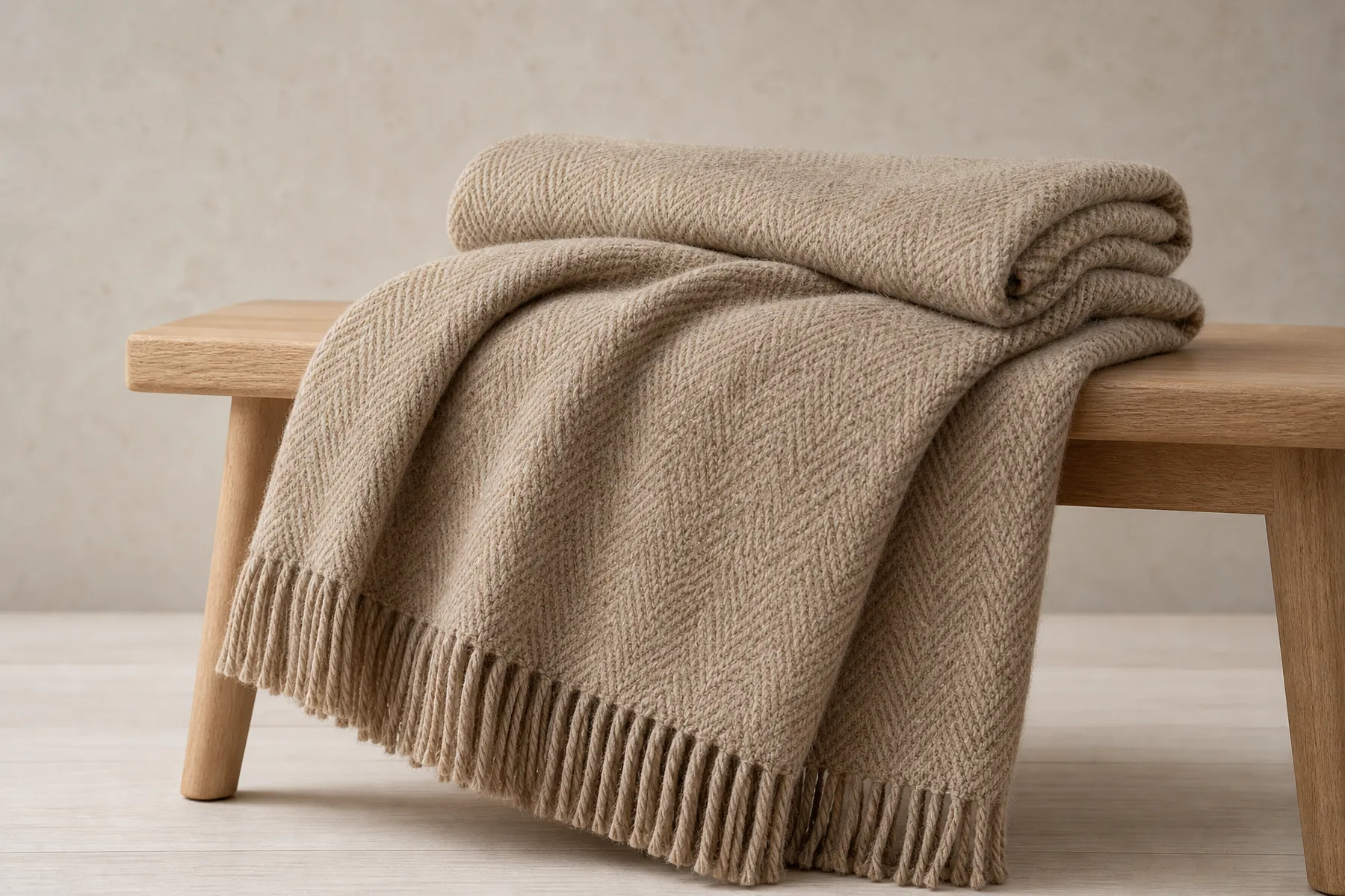 Finished alpaca blanket or throw